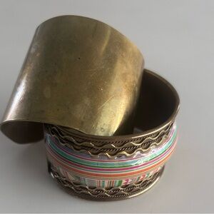 Brass cuff bracelets (2)
See images for measurements 
Selling together.